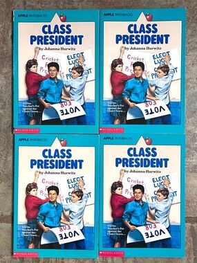 4 copies of ‘Class President’  by Johanna Hurwitz ISBN 978-0-590-44064-6